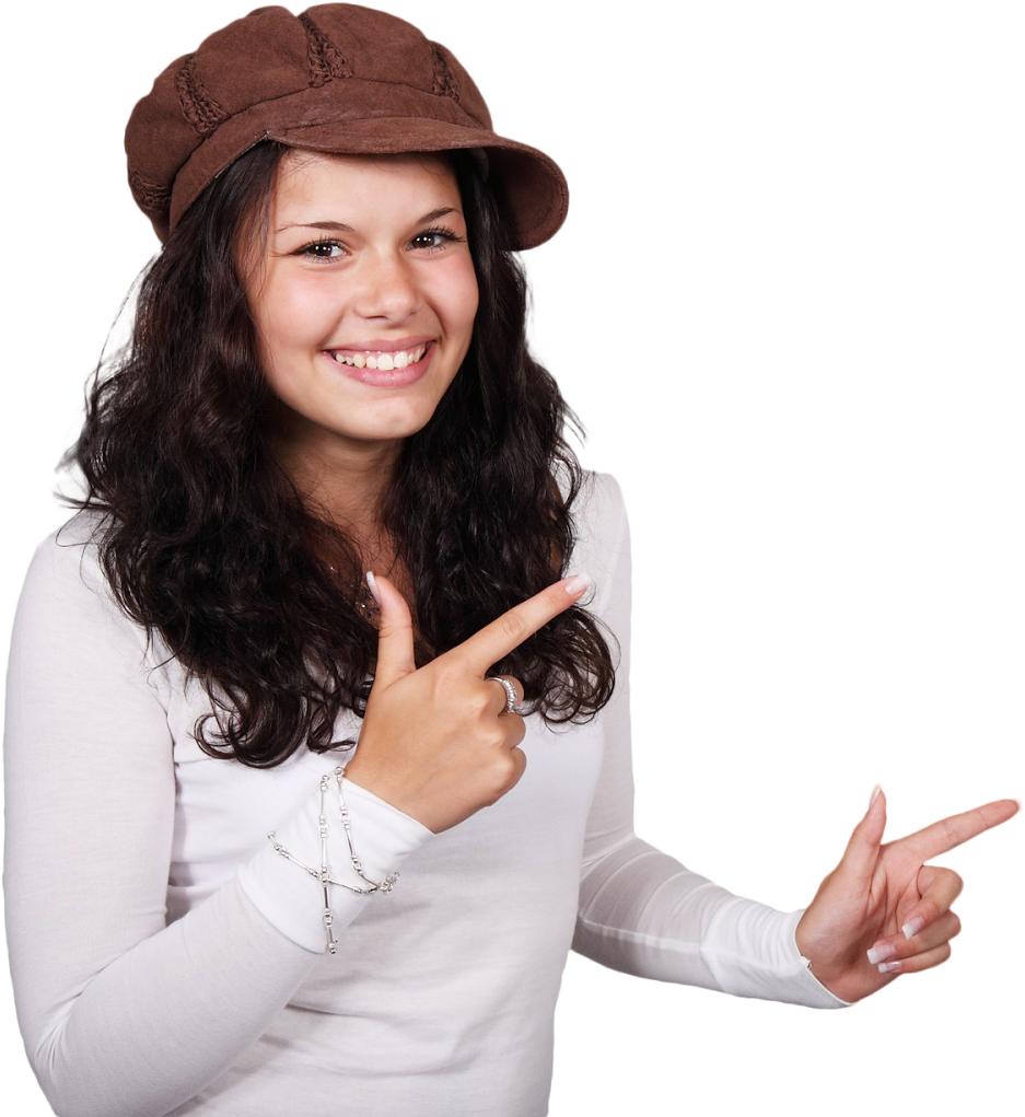 Select The Image First - Girl With White Background (1600x1067), Png Download