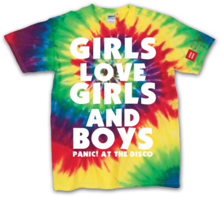 Girls/girls/boys Shirt Hrc - Panic At The Disco Merch Rainbow (454x454), Png Download