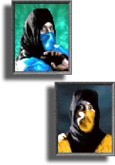 Video Games Pixel Png Mortal Kombat Mk Transparent - Mk Pixel Sub Zero (450x637), Png Download