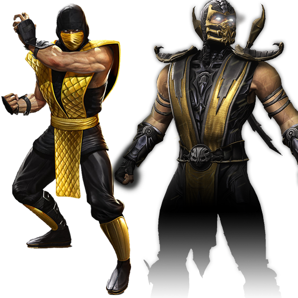 Mortal Kombat Scorpion Classic Costume - Scorpion Png Mortal Kombat (600x600), Png Download
