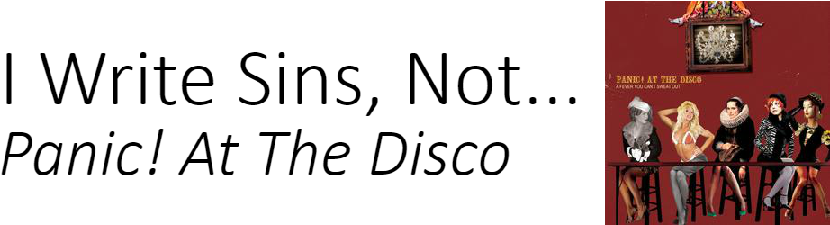 66 Anaptfox Feb 9 2017 14 Http - Panic At The Disco Fever You Can't Sweat Out Vinyl (938x250), Png Download