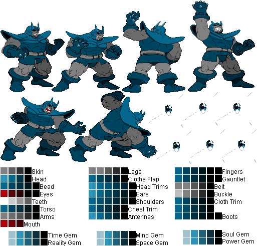 Darkseid - Mugen Darkseid Sprite Sheet (520x500), Png Download