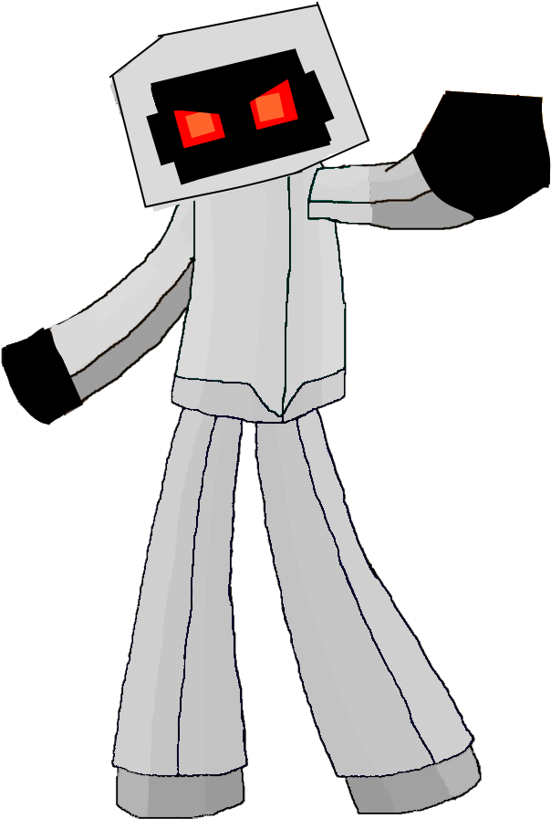 Slenderman Minecraft Fan Art - Minecraft Entity 303 Png (650x938), Png Download