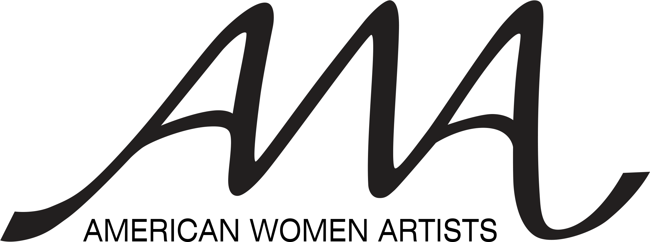 American Women Artists Logo (2244x856), Png Download