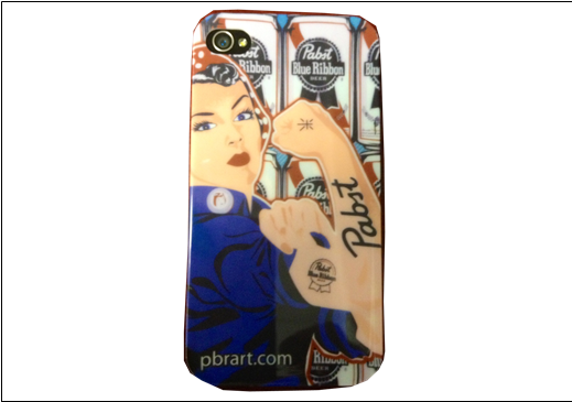 Pabst Rosie The Riveter Iphone Case - Cartoon (518x397), Png Download