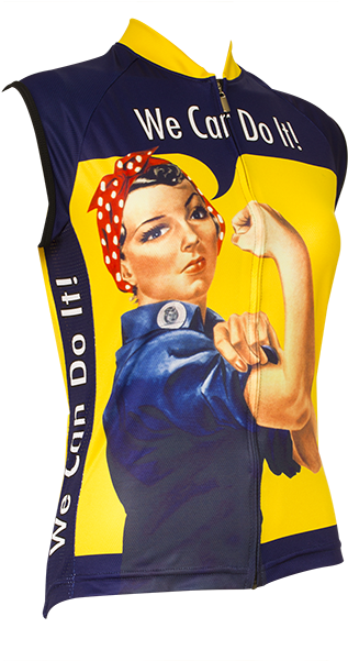 Retro Image Rosie The Riveter Women's Jersey - Rosie The Riveter (600x600), Png Download