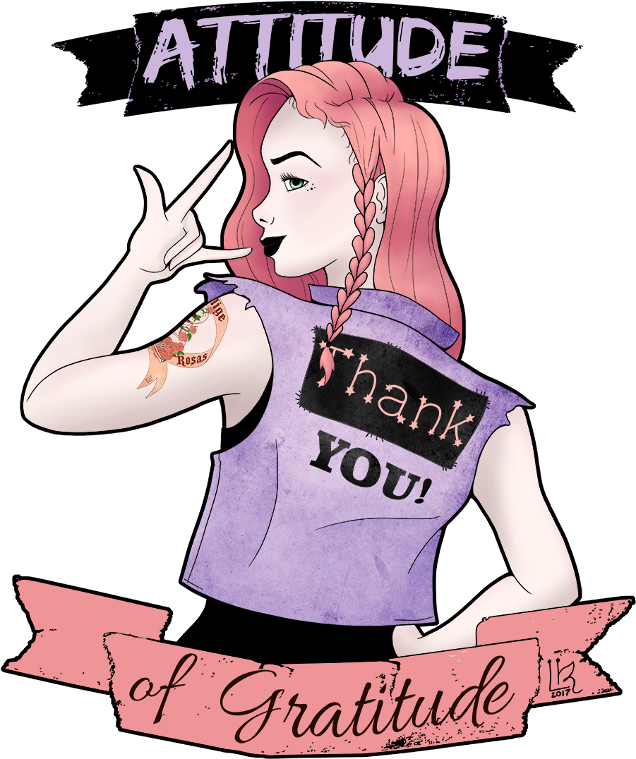 Attitude Of Gratitude - Cartoon (940x1123), Png Download
