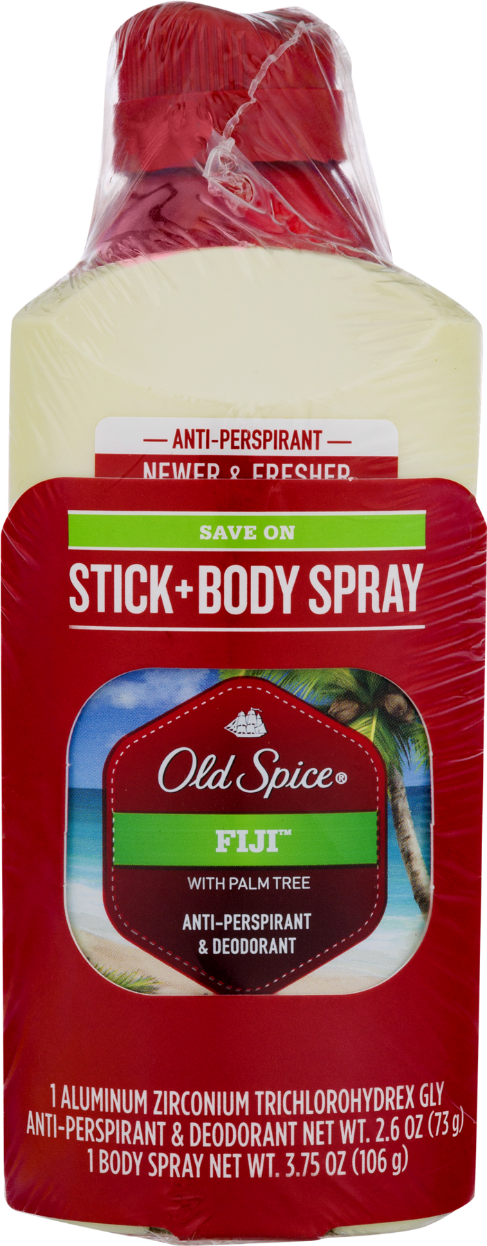 Old Spice Fuji With Palm Tree Stick Body Spray 2 Pc - Old Spice Fresh Collection Invisible Solid Antiperspirant/deodorant, (1800x1800), Png Download
