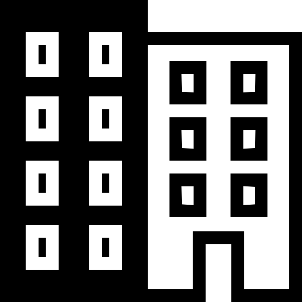 Office Building - - Monochrome (980x980), Png Download