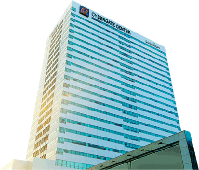 Robinsons Cyberscape Beta Building (405x345), Png Download