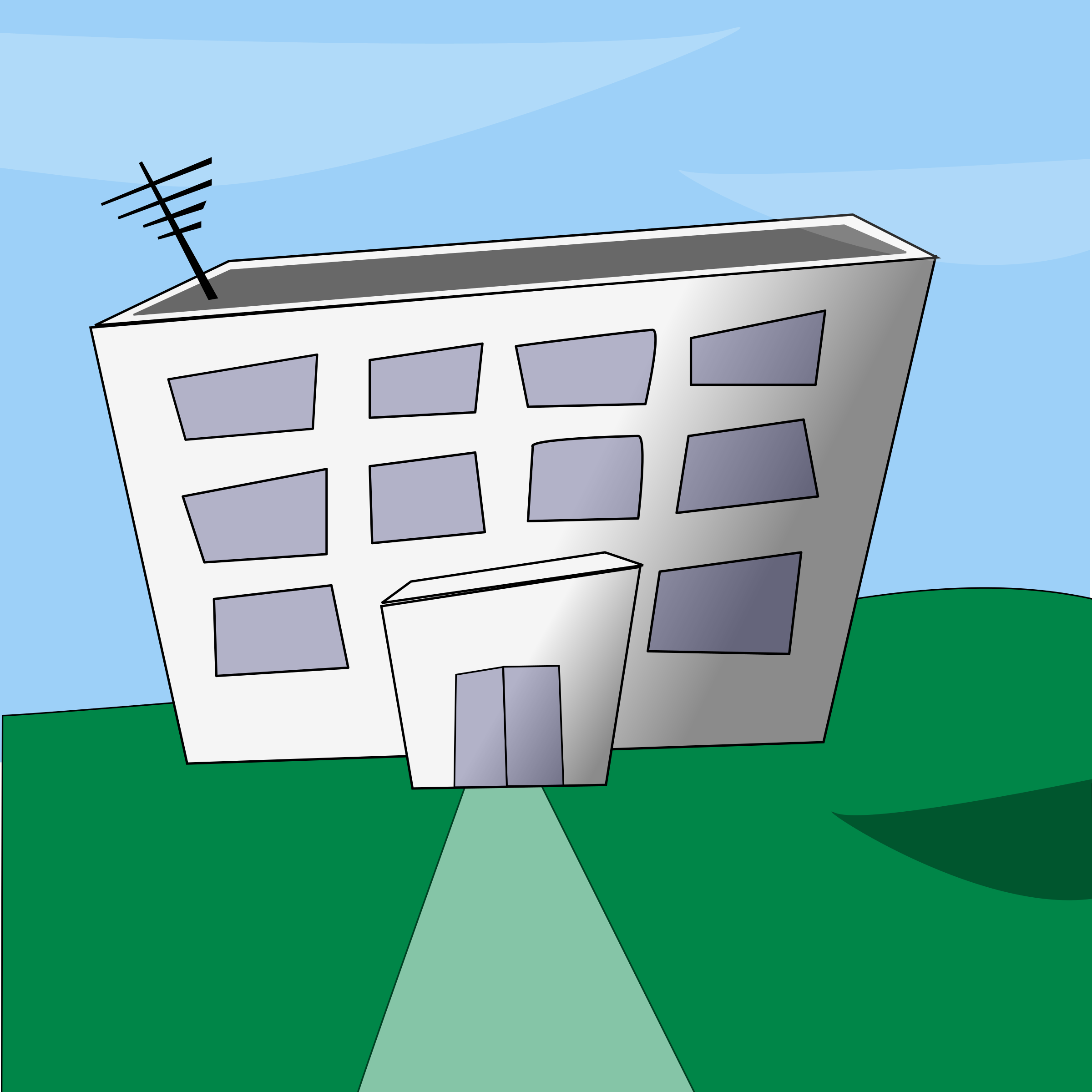 Office Building Cartoon Png Download - Cartoon Building (2400x2400), Png Download