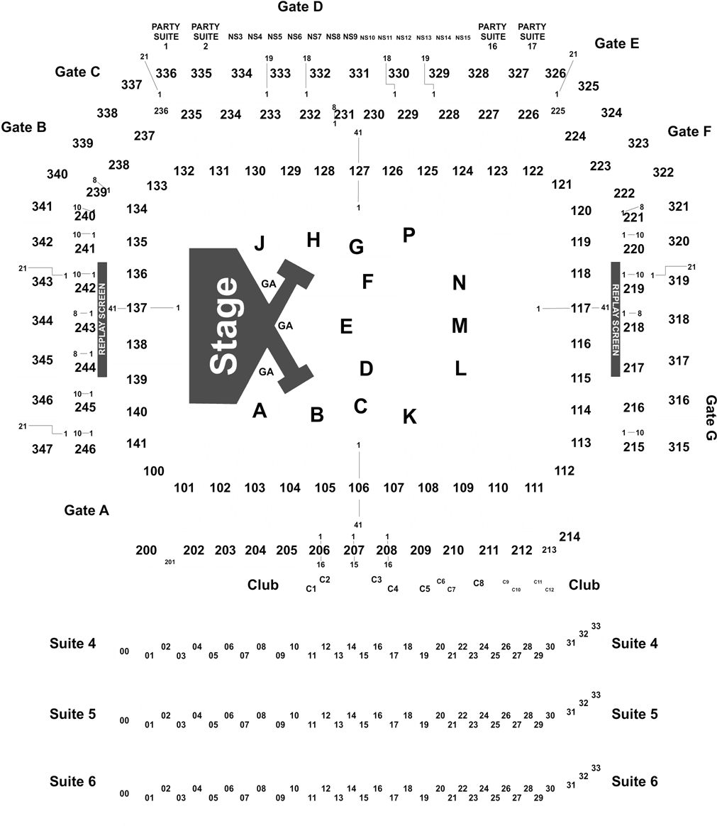 Taylor Swift & Camila Cabello At Ford Field On Tuesday, - Ford Field (1050x1200), Png Download