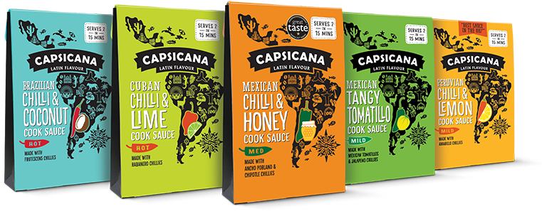 Capsicana Latin American Cook Sauces - Recipe (775x358), Png Download