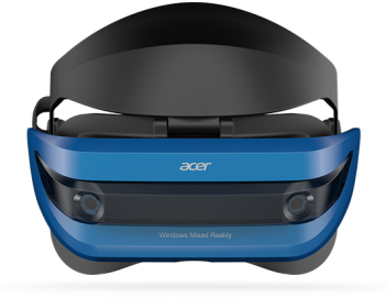 Acer Windows Mixed Reality Headset - Acer Windows Mixed Reality Vr Headset With Controllers (350x350), Png Download