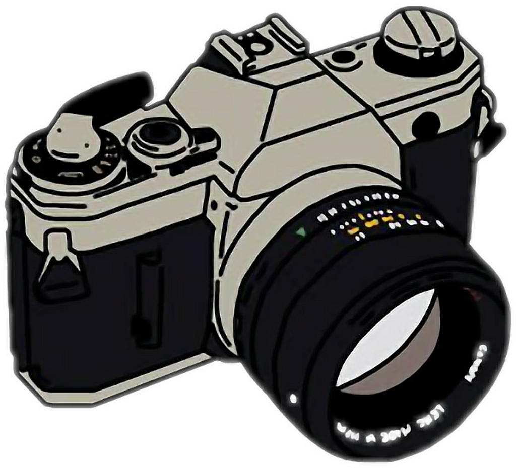 Vapowave Vaporwaveaesthetic Camera Tumblr Freetoedit - Camera Tumblr Png (696x632), Png Download