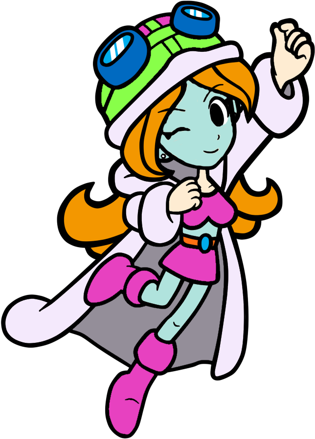 Zombie Mona - Wario Ware Mona (670x1024), Png Download