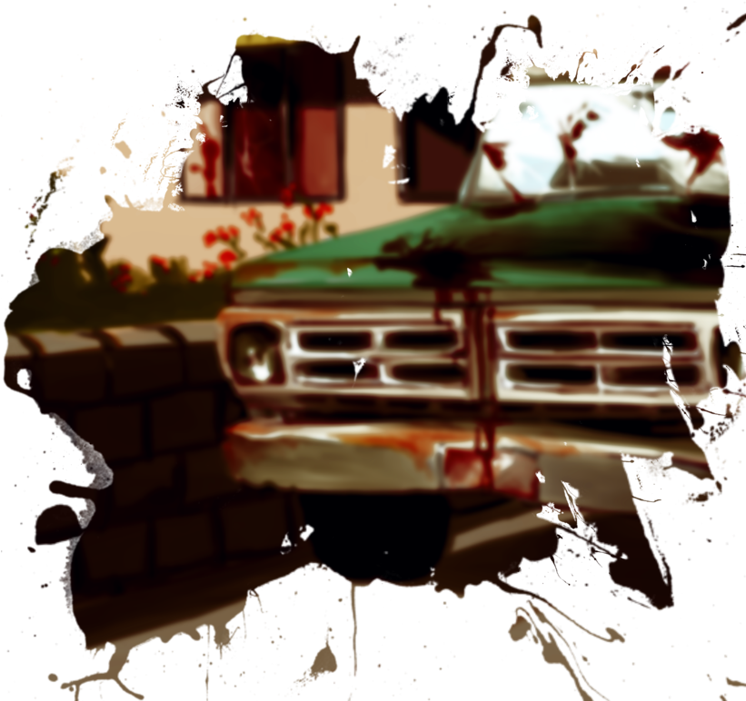 Zombie Girl - Ink Splatter (820x820), Png Download