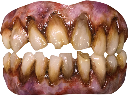 Teeth Of Zombies (436x639), Png Download