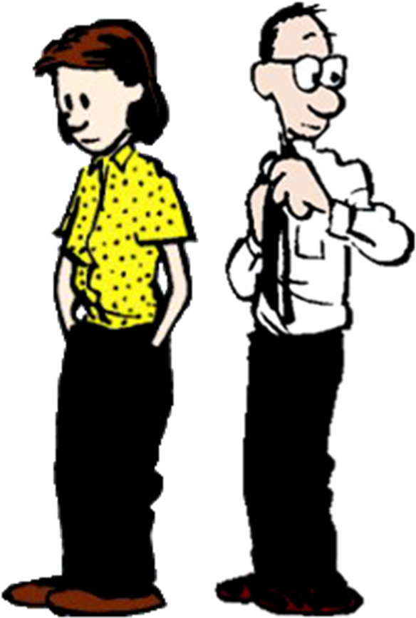Calvin's Parents - Calvin And Hobbes Calvin's Parents (601x888), Png Download