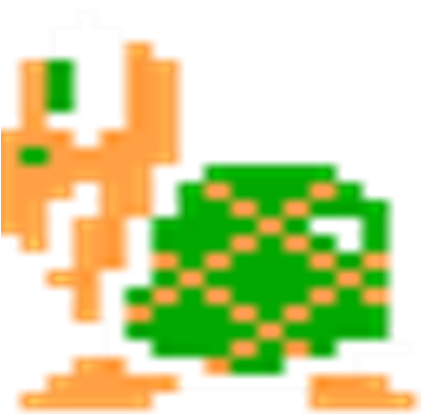Mario Takes On Bowser And His Minions With One Primary - Png Super Mario Turtle (420x420), Png Download