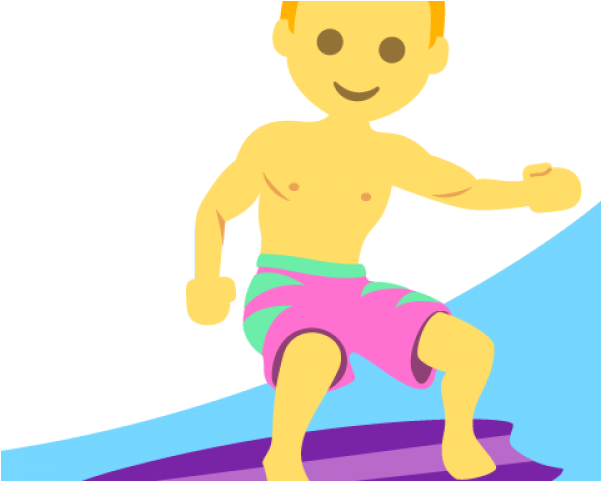 Surfing Emojis (640x480), Png Download
