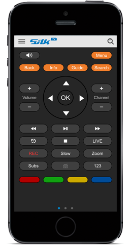 Silk Tv Remote - Smartphone (260x490), Png Download