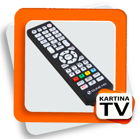 Kartina Tv Remote Control For Dune - Kartina Tv Russian Iptv Relax (dune) Set Top Box And (500x500), Png Download