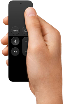 Apple Tv Remote Image - Apple Tv (4th Generation) - 1080p - Bluetooth/wi-fi (536x479), Png Download