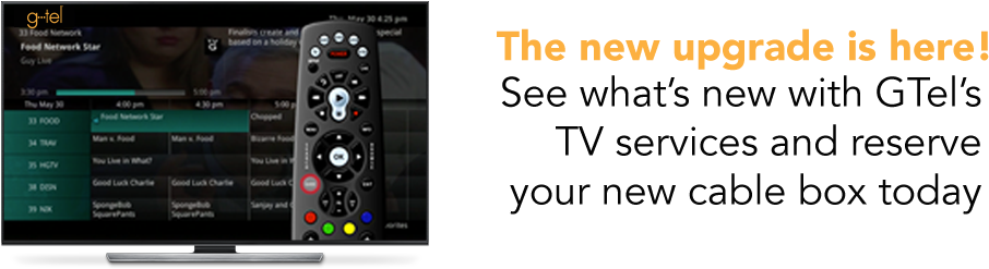 11282016 Gtel-newcabletv - Iphone (960x295), Png Download