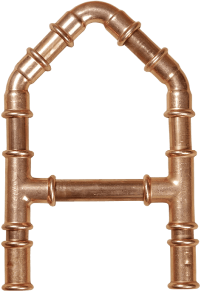 Copper Pipe Font - Copper Tubing (595x595), Png Download