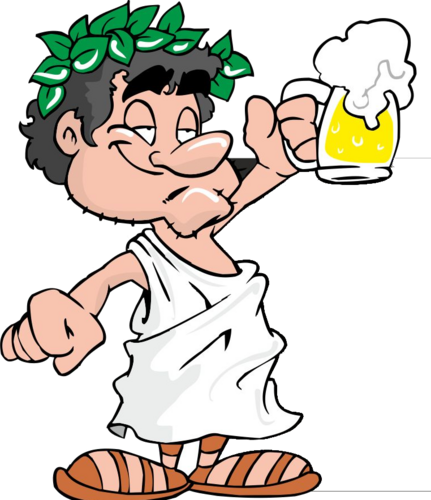 Toga Party - Cartoon (431x500), Png Download