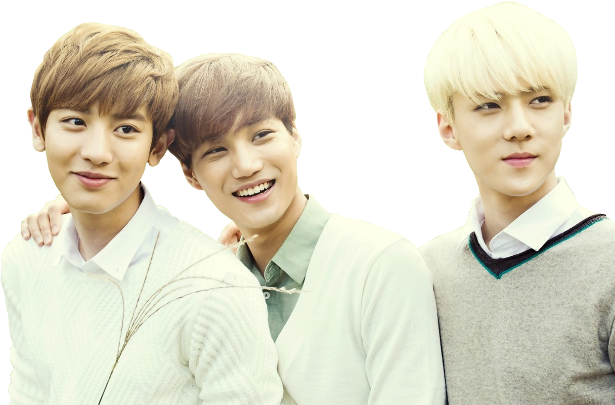 Exo Naturerepublic Chanyeol Kai Sehun - Exo Foto Selfie (1280x853), Png Download