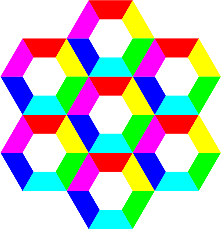 Half Rainbow Clipart - Fun Hexagon (900x900), Png Download