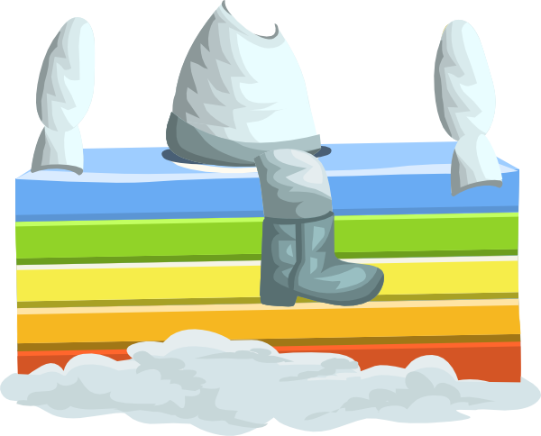 This Free Clipart Png Design Of Ride Rainbow Clipart (600x484), Png Download