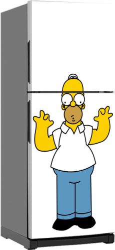 Homero Simpson - Homer Simpson 1 Clipart (500x500), Png Download