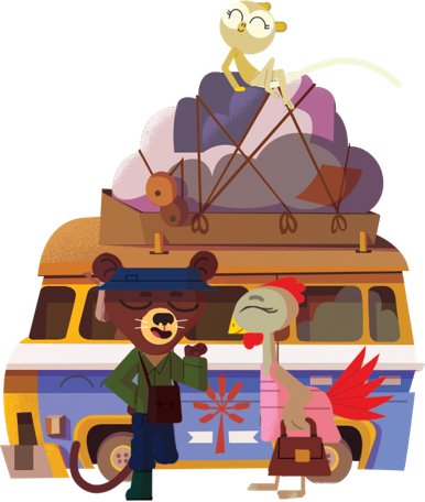 Kids From 6 To 9 Years Old Discover The Island Following - Cartoon (386x456), Png Download
