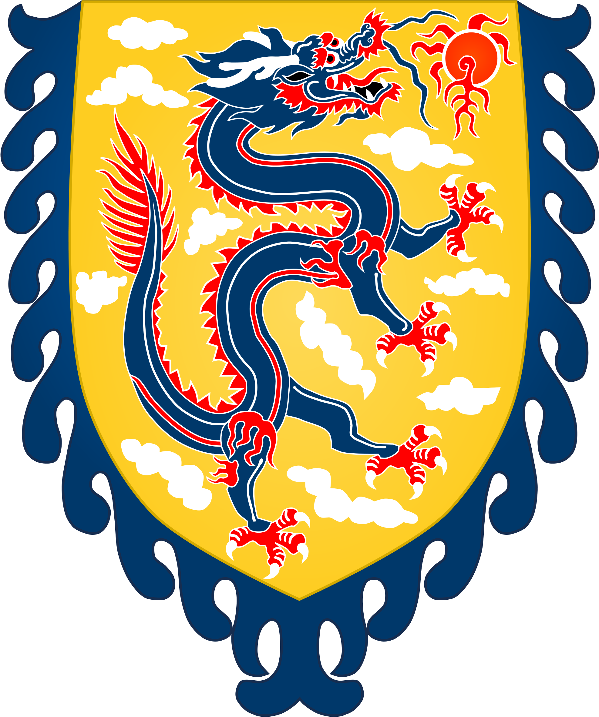 Open - Ancient Chinese Coat Of Arms (2000x2400), Png Download