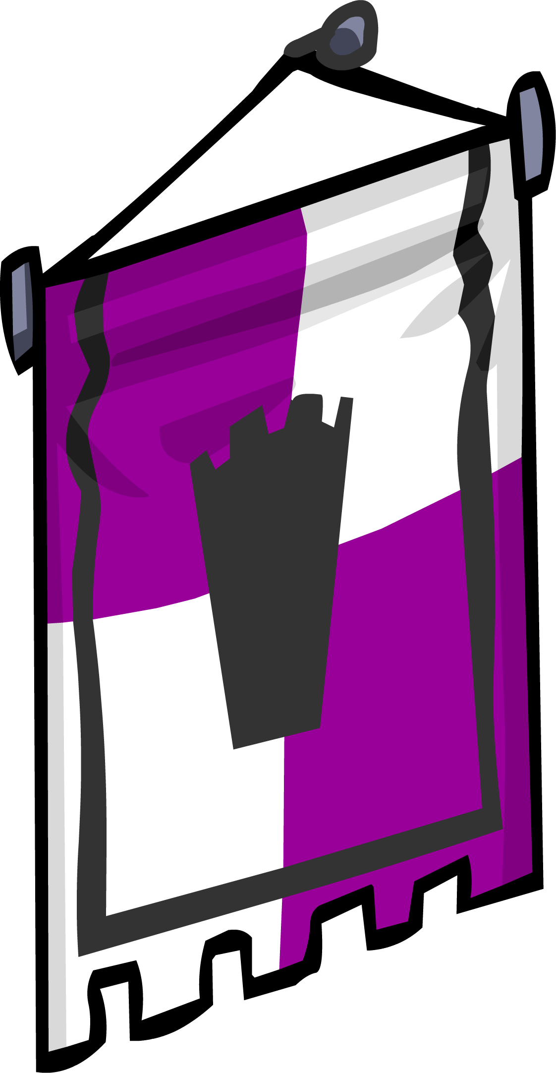 Purple Banner Sprite 002 - Red Banner (1122x2164), Png Download