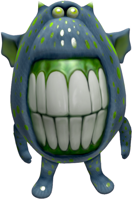 Big Teeth Monster - Monster With Big Teeth (685x685), Png Download