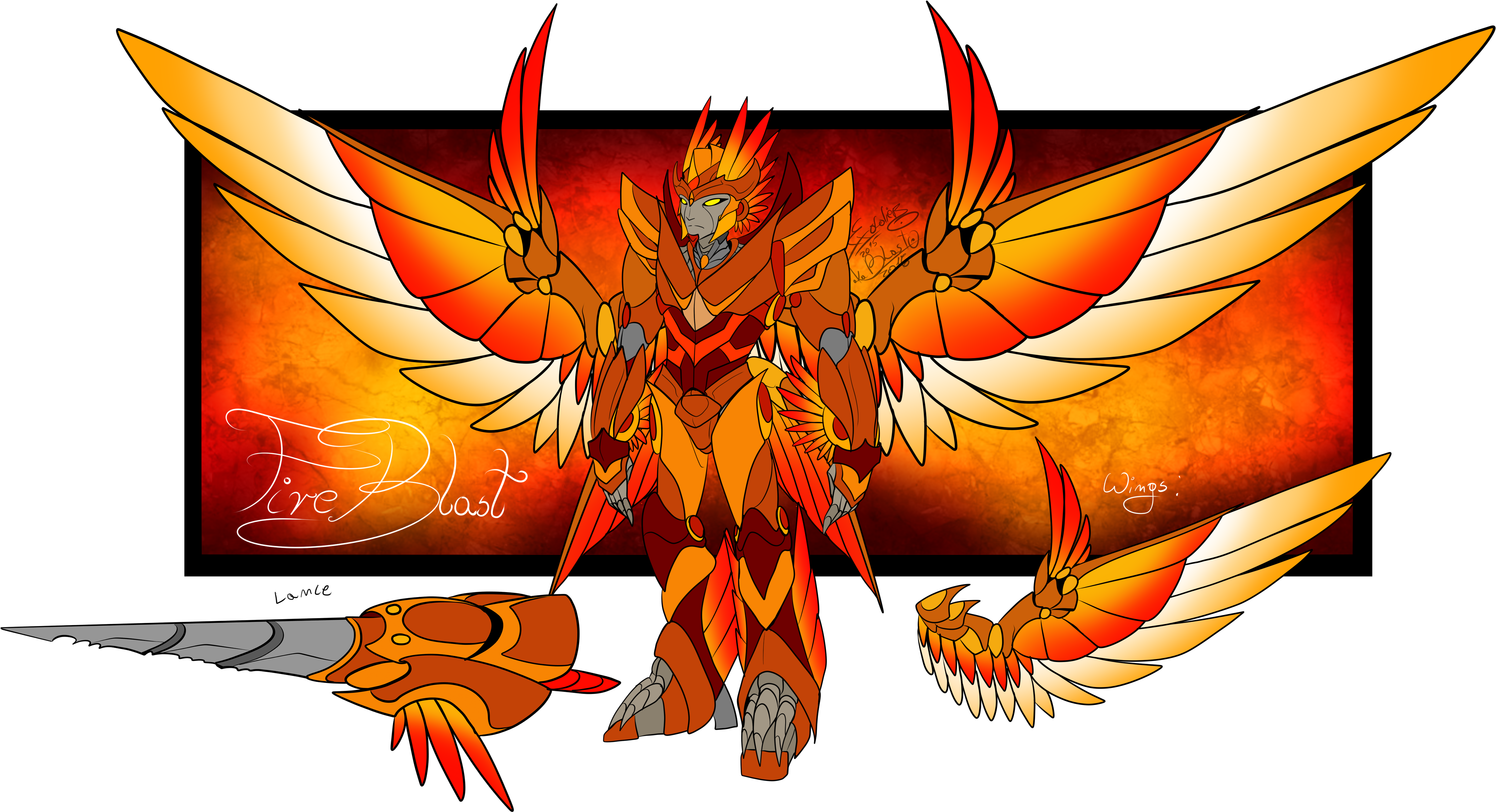 Fireblast By Blastu - Illustration (4500x2500), Png Download