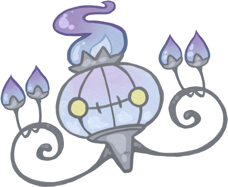 Fine, Chandelure Fire Blast - Chandelure (832x751), Png Download