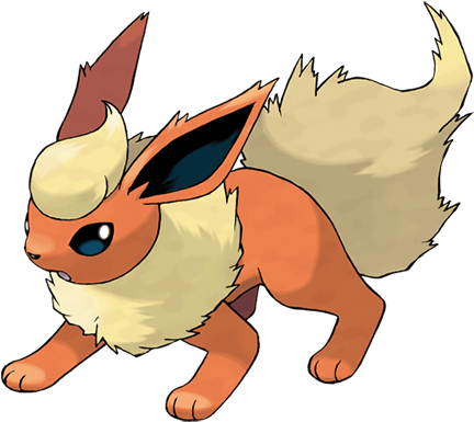 #136 - Flareon - Pokemon Flareon (475x475), Png Download