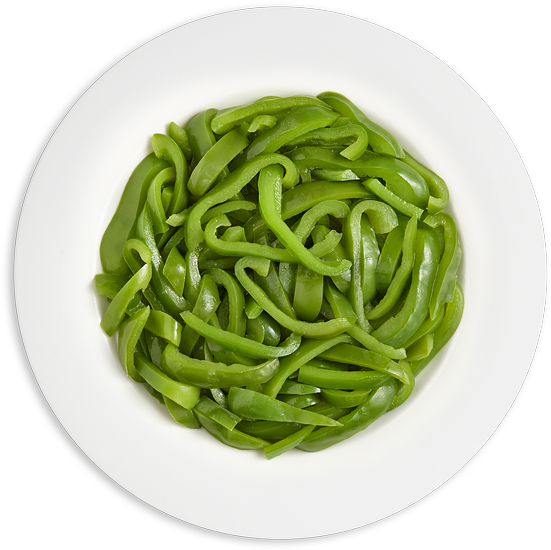 Bonduelle Green Pepper Strips Inflavor8 X 1 Kg - Green Bean (600x600), Png Download