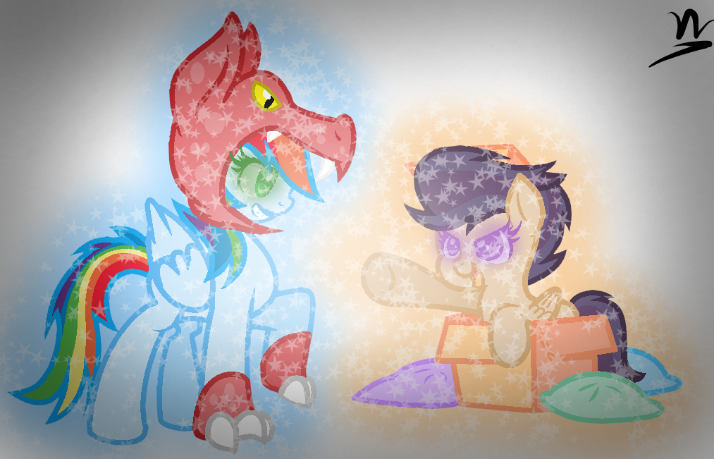 Rainbon, Safe, Scooble - Illustration (1013x651), Png Download