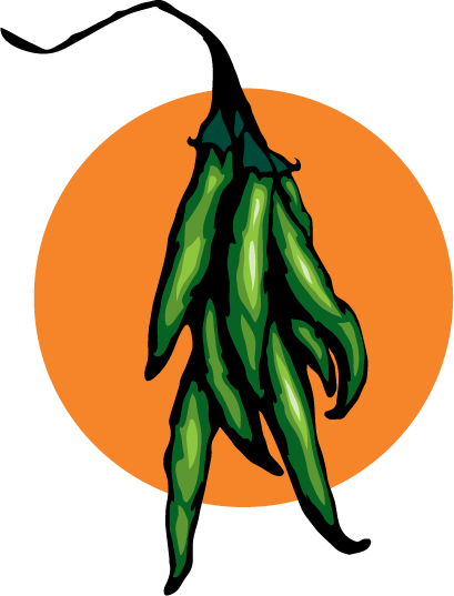 Mago Hot Sauce Laguna Beach Illustration Green Pepper - Tabasco Pepper (409x537), Png Download