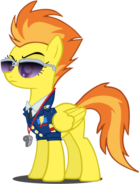 Follow - Mlp Wonderbolts Spitfire (505x640), Png Download