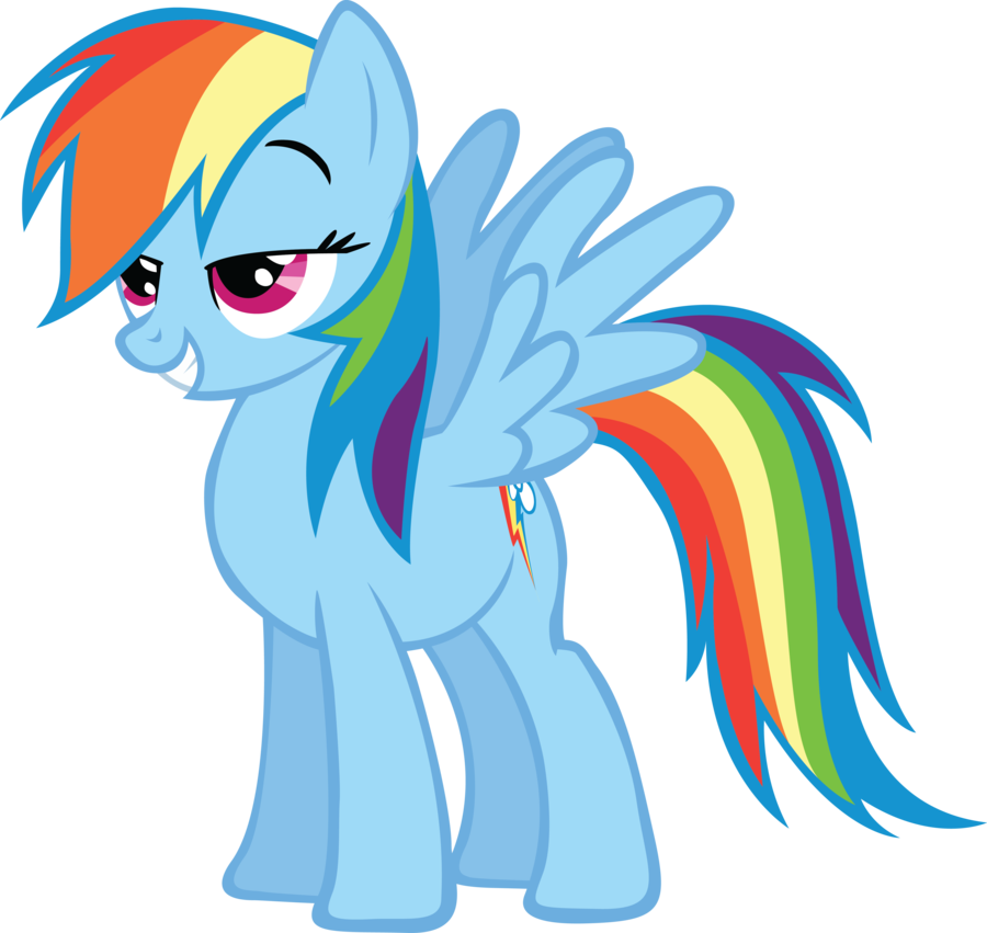 Rainbow Dash My Little Pony Friendship Is Magic By - My Little Pony Rainbow Dash Cool (900x851), Png Download