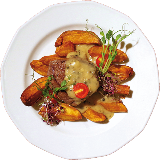 Beef Fillet Steak With Green Pepper Sauce - Beef Tenderloin (800x600), Png Download