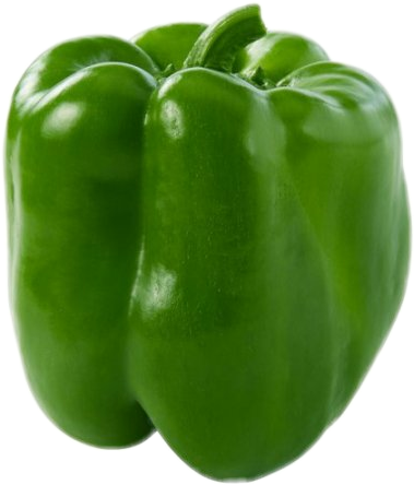 Green Bell Pepper, Each (379x444), Png Download