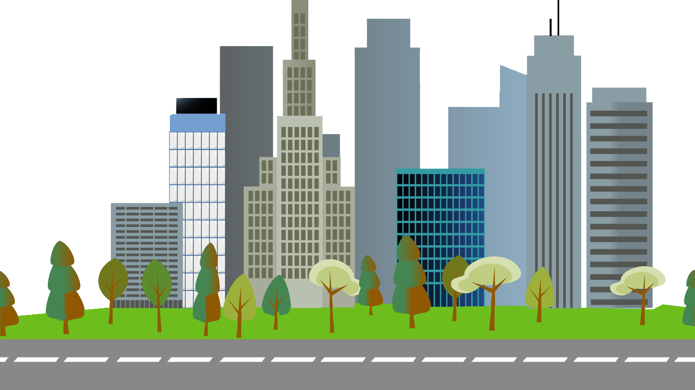 Transparent Background City Clipart (1366x768), Png Download